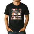Ghost Christmas Reading Book Lover Library Christmas Teacher Men's Casual T-Shirt Black Ghost Christmas Reading Book Lover Library Christmas Teacher Men's Casual T-Shirt Black