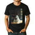 Ghost Library Halloween Book Reading Books Lover Teacher Men's Casual T-Shirt Black Ghost Library Halloween Book Reading Books Lover Teacher Men's Casual T-Shirt Black
