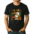 Ghost Library Reading Books Halloween Librarian Teacher Men's Casual T-Shirt Black Ghost Library Reading Books Halloween Librarian Teacher Men's Casual T-Shirt Black