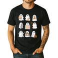 Ghost Speech Therapy Teacher Spooky Season Halloween Men's Casual T-Shirt Black