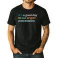 Grammar English Teacher It's a Good Day To Use Punctuation Men's Casual T-Shirt Black