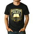 Grammar Police To Serve And Correct English Teacher Men's Casual T-Shirt Black