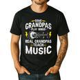 Some Grandpas Play Bingo Real Grandpas Teach Music Teacher Men's Casual T-Shirt Black Some Grandpas Play Bingo Real Grandpas Teach Music Teacher Men's Casual T-Shirt Black