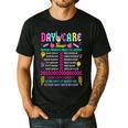 Groovy Day Care Some Days I Rock It Day Care Teacher Life Men's Casual T-Shirt Black