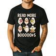 Groovy Halloween Ghost Read More Boooooks Librarian Teacher For Men Women Kids Men's Casual T-Shirt Black Groovy Halloween Ghost Read More Boooooks Librarian Teacher For Men Women Kids Men's Casual T-Shirt Black