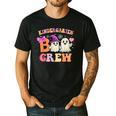 Groovy Kindergarten Boo Crew Kinder Halloween Teacher Kids Men's Casual T-Shirt Black Groovy Kindergarten Boo Crew Kinder Halloween Teacher Kids Men's Casual T-Shirt Black