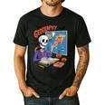 Halloween Skeleton Geography Teacher Pumpkin Bats Classroom Men's Casual T-Shirt Black Halloween Skeleton Geography Teacher Pumpkin Bats Classroom Men's Casual T-Shirt Black