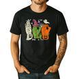 Halloween SPED Teacher Boo In ASL Boo Hands Sign Language Men's Casual T-Shirt Black Halloween SPED Teacher Boo In ASL Boo Hands Sign Language Men's Casual T-Shirt Black