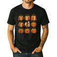 Halloween Teacher Fall Book Pumpkin Retro Reading Men's Casual T-Shirt Black Halloween Teacher Fall Book Pumpkin Retro Reading Men's Casual T-Shirt Black