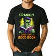 Halloween Teacher Librarian Frankenstein Reading Books Men's Casual T-Shirt Black Halloween Teacher Librarian Frankenstein Reading Books Men's Casual T-Shirt Black