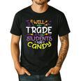 Halloween Teacher Will Trade Students For Candy Women Men Men's Casual T-Shirt Black Halloween Teacher Will Trade Students For Candy Women Men Men's Casual T-Shirt Black