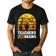 Halloween Teachers Science Math Teachers Love Brains Men's Casual T-Shirt Black Halloween Teachers Science Math Teachers Love Brains Men's Casual T-Shirt Black