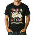 Halloween Teaching My Boos Cute Ghost Teacher Life Costume Men's Casual T-Shirt Black