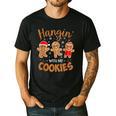 Hangin With My Cookies Gingerbread Women Christmas Teacher Men's Casual T-Shirt Black Hangin With My Cookies Gingerbread Women Christmas Teacher Men's Casual T-Shirt Black