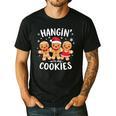 Hanging With My Cookies Gingerbread Christmas Teacher Xmas Men's Casual T-Shirt Black