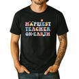 Happiest Teacher On Earth First Day Of School Back To School Men's Casual T-Shirt Black