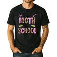 Happy 100th Day Of School Leopard Print Teacher Student Kids Men's Casual T-Shirt Black Happy 100th Day Of School Leopard Print Teacher Student Kids Men's Casual T-Shirt Black