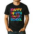 Happy 100th Day Of School Teacher Student 100 Days Tie Dye Men Women Kids Men's Casual T-Shirt Black Happy 100th Day Of School Teacher Student 100 Days Tie Dye Men Women Kids Men's Casual T-Shirt Black