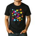 Happy Dot Day Colorful Polka Dot Art Teacher Student Kids Men's Casual T-Shirt Black