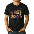 Happy First Day Of School PE Teacher Life Back To School Men's Casual T-Shirt Black Happy First Day Of School PE Teacher Life Back To School Men's Casual T-Shirt Black
