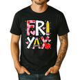 Happy Fri-Yay Teacher Back To School Friday Lovers Men's Casual T-Shirt Black Happy Fri-Yay Teacher Back To School Friday Lovers Men's Casual T-Shirt Black