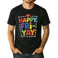 Happy Fri-Yay Teacher Life Weekend Pun Happy Friday Men's Casual T-Shirt Black Happy Fri-Yay Teacher Life Weekend Pun Happy Friday Men's Casual T-Shirt Black