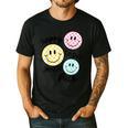 Happy To See Your Face Smile Face Teacher Back To School Men's Casual T-Shirt Black