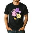 Happy To See Your Face Teacher Flower Back To School Men's Casual T-Shirt Black Happy To See Your Face Teacher Flower Back To School Men's Casual T-Shirt Black