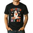 Haunted By 67 Boo Ghost Teacher 6 7 Halloween Costume Men's Casual T-Shirt Black Haunted By 67 Boo Ghost Teacher 6 7 Halloween Costume Men's Casual T-Shirt Black