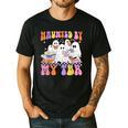 Haunted By My TBR Cute Ghosts Book Reading Teacher Halloween Men's Casual T-Shirt Black