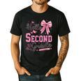 Hello Second Grade First Day Of School Coquette Teacher Girl Men's Casual T-Shirt Black Hello Second Grade First Day Of School Coquette Teacher Girl Men's Casual T-Shirt Black