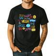 Hello Word In Different Languages Travel And Teacher Lover Men's Casual T-Shirt Black Hello Word In Different Languages Travel And Teacher Lover Men's Casual T-Shirt Black