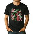 In My Holly Xmas Jolly Teacher Era Teacher Vibes Christmas For Men Women Kids Men's Casual T-Shirt Black