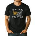 I'd Rather Bee Reading Teacher Librarian Book Lover Men's Casual T-Shirt Black