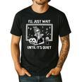 I'Ll Just Wait Until It's Quiet Halloween Teacher Mom Men's Casual T-Shirt Black