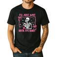 I'Ll Just Wait Until It's Quiet Spooky Teacher Halloween Men's Casual T-Shirt Black