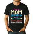 I'm Mom Grandma And A Retired Teacher Nothing Scares Me Men Women Men's Casual T-Shirt Black