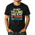I'm Not Yelling This Is My PE Teacher Voice Men's Casual T-Shirt Black I'm Not Yelling This Is My PE Teacher Voice Men's Casual T-Shirt Black