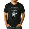 I'm Silently Correcting Your Grammar Sarcastic Teacher For Men Women Kids Men's Casual T-Shirt Black