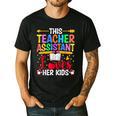 Instructional Assistant Loves Her Kids Teacher Assistant Men's Casual T-Shirt Black