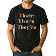 Their There They'Re English Teacher Gramma Police Joke Men's Casual T-Shirt Black Their There They'Re English Teacher Gramma Police Joke Men's Casual T-Shirt Black