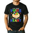 I Am Their Voice They Are My Heart Autism Awareness Teacher Men's Casual T-Shirt Black I Am Their Voice They Are My Heart Autism Awareness Teacher Men's Casual T-Shirt Black