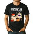 It's A Bootiful Day To Make Art Groovy Art Teacher Halloween Men's Casual T-Shirt Black It's A Bootiful Day To Make Art Groovy Art Teacher Halloween Men's Casual T-Shirt Black