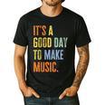 It's A Good Day To Make Music Music Lover Teacher Men's Casual T-Shirt Black