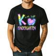 K Is For Kindergarten Teacher Tie Dye Back To School Kinder Men's Casual T-Shirt Black K Is For Kindergarten Teacher Tie Dye Back To School Kinder Men's Casual T-Shirt Black