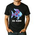 Be Kind Rainbow Fish Teacher Life Teaching Back To School Men's Casual T-Shirt Black Be Kind Rainbow Fish Teacher Life Teaching Back To School Men's Casual T-Shirt Black