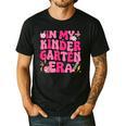 In My Kindergarten Era Girl Back To School Kinder Teacher Men's Casual T-Shirt Black In My Kindergarten Era Girl Back To School Kinder Teacher Men's Casual T-Shirt Black
