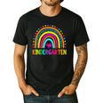 Kindergarten Rainbow Girls Boys Teacher First Day Of School Men's Casual T-Shirt Black