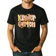 Kindergarten Teacher Fall Pumpkin Autumn Cute Men's Casual T-Shirt Black Kindergarten Teacher Fall Pumpkin Autumn Cute Men's Casual T-Shirt Black