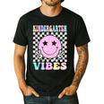 Kindergarten Vibes First Day Of School Kindergarten Teacher Men's Casual T-Shirt Black Kindergarten Vibes First Day Of School Kindergarten Teacher Men's Casual T-Shirt Black
